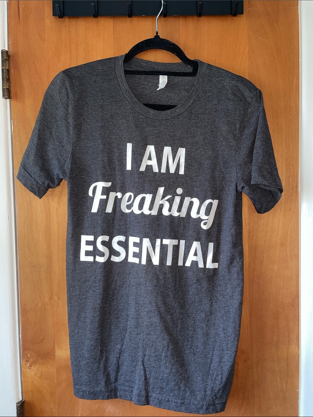 Bella Canvas Gray 'I AM Freaking ESSENTIAL' Graphic Tee